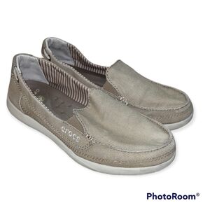 Crocs Walu Women's Canvas Loafers Size 7